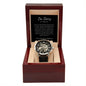I'm Sorry For Hurting You | Black | Men's Openwork Watch