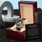 I'm Sorry For Hurting You | Black | Men's Openwork Watch