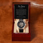 I'm Sorry For Hurting You | Black | Men's Openwork Watch