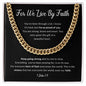 For We Live By Faith | Born of God (BLK) | Cuban Link Chain