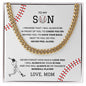 To My Son | Favorite Baseball Player | Cuban Link Chain