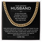 To My Husband | Through My Eyes | Cuban Link Chain