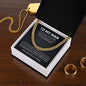 To My Man | Your Last Everything Black & White | Cuban Link Chain