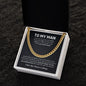 To My Man | Your Last Everything Black & White | Cuban Link Chain