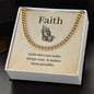 Faith | Praying Hands | Cuban Link Chain