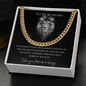 To My Husband Cuban Link Chain | God Doesn't Give the Hardest Battles