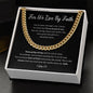 For We Live By Faith | Born of God (BLK) | Cuban Link Chain