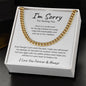 I'm Sorry For Hurting You | White | Cuban Link Chain