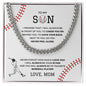 To My Son | Favorite Baseball Player | Cuban Link Chain