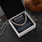 To My Man | Your Last Everything Black & White | Cuban Link Chain