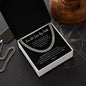 For We Live By Faith | Born of God (BLK) | Cuban Link Chain