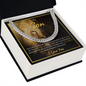 To My Son | Proud Lion | Cuban Link Chain