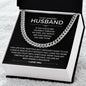 To My Husband | Through My Eyes | Cuban Link Chain