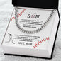To My Son | Favorite Baseball Player | Cuban Link Chain