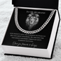 To My Husband Cuban Link Chain | God Doesn't Give the Hardest Battles