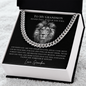 To My Grandson Stand Tall Even if You Fall Cuban Link Chain