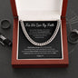 For We Live By Faith | Born of God (BLK) | Cuban Link Chain