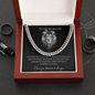 To My Husband Cuban Link Chain | God Doesn't Give the Hardest Battles