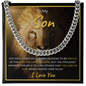 To My Son | Proud Lion | Cuban Link Chain