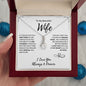 To My Beautiful Wife | The Day I Met You | Alluring Beauty Necklace