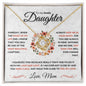 To My Lovely Daughter | Love and Light (Love Mom) | Love Knot Necklace
