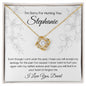 Personalized I'm Sorry For Hurting You | Love Knot Necklace