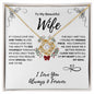 To My Beautiful Wife | The Day I Met You | Love Knot Necklace