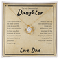 To My Beautiful Daughter | If I Had To Choose | Love Knot Necklace