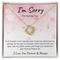I'm Sorry | Never Want to Hurt You (Pink) | Love Knot Necklace