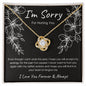 (Almost Sold Out!) I'm Sorry for Hurting You | Black | Love Knot Necklace
