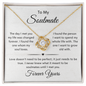 To My Soulmate | The Day I Met You My Life Changed | Love Knot Necklace