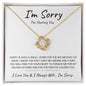 I'm Sorry For Hurting You | I Made a Big Mistake | Love knot Necklace