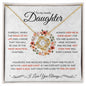 To My Lovely Daughter | Feel My Love | Love Knot Necklace