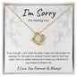(Almost Sold Out!) I'm Sorry for Hurting You | Love Knot Necklace