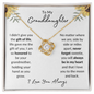 To My Granddaughter | I Am Honored | Love Knot Necklace