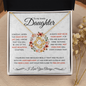 To My Lovely Daughter | Feel My Love | Love Knot Necklace