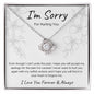 (Almost Sold Out!) I'm Sorry for Hurting You | Love Knot Necklace