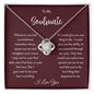 To My Soulmate | Remember Whose Queen You Are | Love Knot Necklace