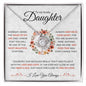 To My Lovely Daughter | Coral Wreath | Love Knot Necklace