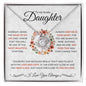 To My Lovely Daughter | Feel My Love | Love Knot Necklace