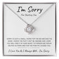 I'm Sorry For Hurting You | I Made a Big Mistake | Love knot Necklace