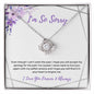 (Almost Sold Out!) I'm So Sorry | Never Want to Hurt You | Love Knot Necklace