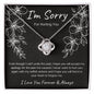 (Almost Sold Out!) I'm Sorry for Hurting You | Black | Love Knot Necklace