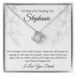 Personalized I'm Sorry For Hurting You | Love Knot Necklace