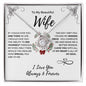 To My Beautiful Wife | The Day I Met You | Love Knot Necklace