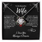 To My Beautiful Wife | You Complete Me | Love Knot Necklace