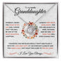 To My Lovely Granddaughter | Love and Light | Love Knot Necklace