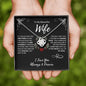 To My Beautiful Wife | You Complete Me | Love Knot Necklace