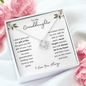 To My Granddaughter | I Didn't Give You The Gift of Life | Love Knot Necklace