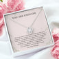 Best Friend | You Are Enough | Love Knot Necklace